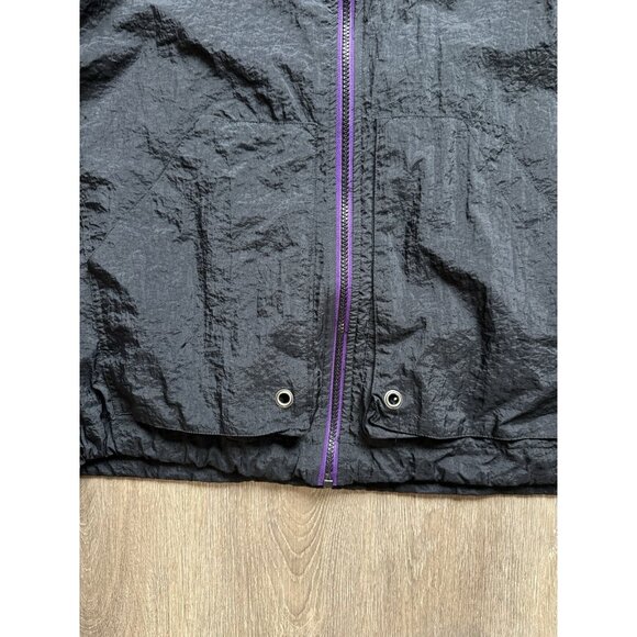 Vintage 90s Nike Swoosh Grey Tag Soccer Windbreaker Jacket Sports Hood - Picture 15 of 16